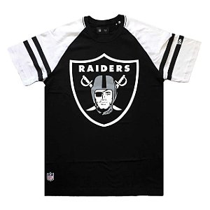 Camiseta Oakland Raiders Logo Raglan - New Era