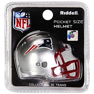 Mini Capacete Riddell New England Patriots Pocket Size