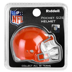 Mini Capacete Riddell Cleveland Browns Pocket Size