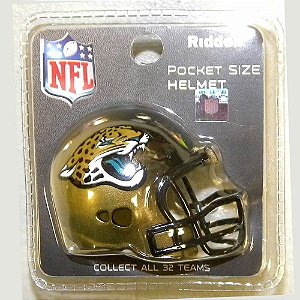 Mini Capacete Riddell Jacksonville Jaguars Pocket Size