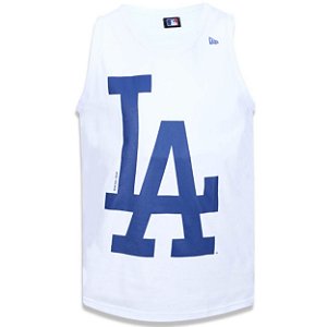 Regata Los Angeles Dodgers Basic Branca/Azul - New Era