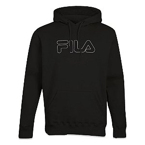 Moletom Canguru Fila com Capuz Masculino Outline Winter