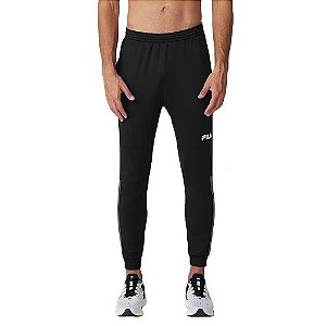 Calça Jogger Fila Masculina Sports Color Preto Cinza