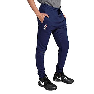 Calça Jogger Moletom Masculina NBA Azul Marinho