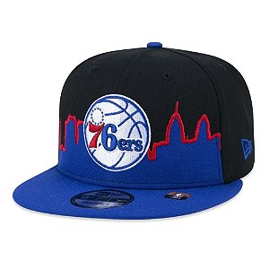 Boné New Era 950 Philadelphia 76ers Tip-Off Azul