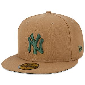 Boné New Era 5950 Fechado New York Yankees MLB Kaki