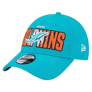 Boné New Era Miami Dolphins 940 NFL Draft Verde Agua