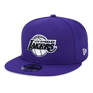 Boné New Era 950 Los Angeles Lakers City Edition Roxo