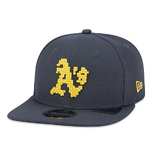 Boné New Era 950 Oakland Athletics Tecnologic Cinza Escuro