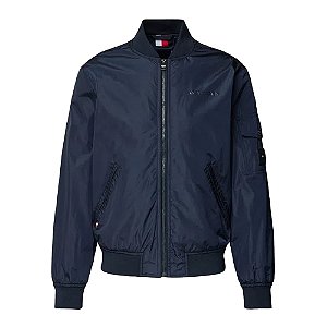 Jaqueta Masculina Tommy Hilfiger Varsity Bomber Azul Marinho