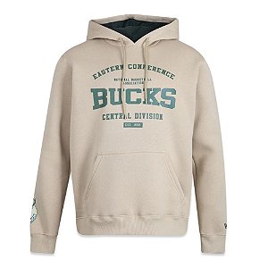 Moletom Caguru New Era Milwaukee Bucks Back To School Caqui