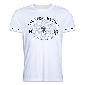 Camiseta Slim New Era Las Vegas Raiders Core Branco