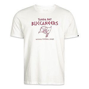 Camiseta New Era Tampa Bay Buccaneers Old Culture Off White
