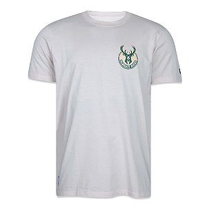 Camiseta New Era Milwaukee Bucks Back To School Bege