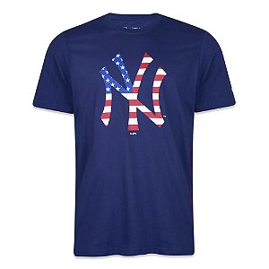 Camiseta New Era New York Yankees Core USA Azul Marinho