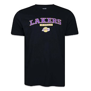 Camiseta New Era Los Angeles Lakers Back To School Preto