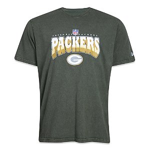 Camiseta Slim New Era Green Bay Packers Core Verde