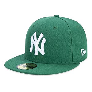 Boné New Era 5950 New York Yankees Aba Reta Verde