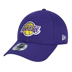 Boné New Era 3930 Los Angeles Lakers Aba Curva Roxo