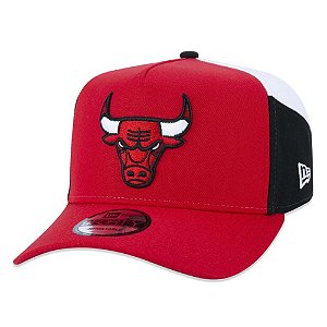 Boné New Era 940 AFrame Chicago Bulls Core Curva Vermelho