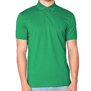 Camiseta Gola Polo Tommy Hilfiger 1985 Regular Verde