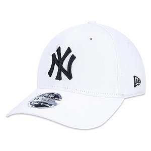 Boné New Era 3930 New York Yankees HC Aba Curva Branco