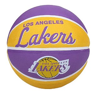 Bola de Basquete Wilson Los Angeles Lakers Team Retro Mini