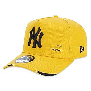 Boné New Era 940 A-Frame New York Yankees Destroyed Amarelo