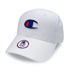 Boné Champion Classic Twill Hat Aba Curva Branco