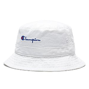 Chapeu Bucket Champion Whashed Relaxed Branco