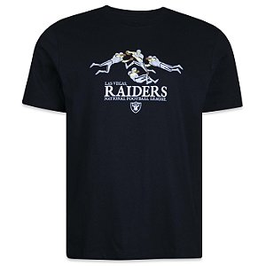 Camiseta New Era NFL Las Vegas Raiders Freestyle Preto - FIRST DOWN - Produtos  Futebol Americano NFL