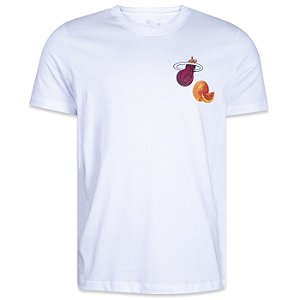 Camiseta New Era Miami Heat NBA Core City Icons Branco