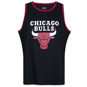 Regata New Era Chicago Bulls NBA Golf Culture Preto