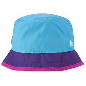 Bucket Chapéu New Era Beach Joy Azul e Rosa