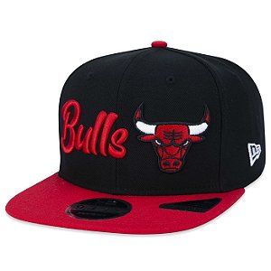 Boné New Era 950 Snapback Chicago Bulls NBA Building Preto