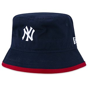 Bucket Chapéu New Era Feminino New York Yankees MLB Marinho