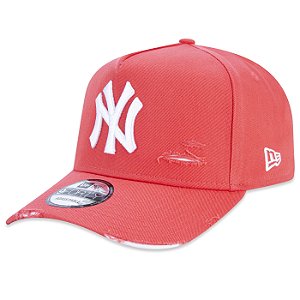 Boné New Era 940 A-Frame New York Yankees MLB Destroyed Red