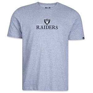 Camiseta New Era NFL Las Vegas Raiders Freetyle Cinza Mescla