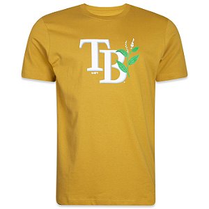 Camiseta New Era Tampa Blue Rays MLB Rooted Nature Mostarda