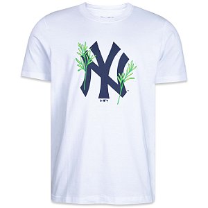 Camiseta New Era New York Yankees MLB Rooted Nature Branco
