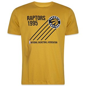 Camiseta New Era Toronto Raptors NBA Core Mostarda