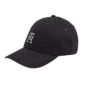 Boné Tommy Hilfiger Mono IMD Aba Curva Preto