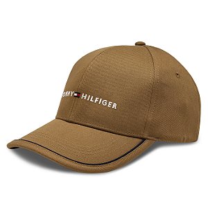 Boné Tommy Hilfiger Skyline Aba Curva Caqui