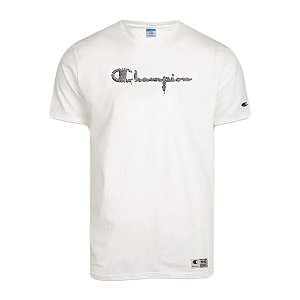 Camiseta Manga Curta Champion C Shoelace Off White