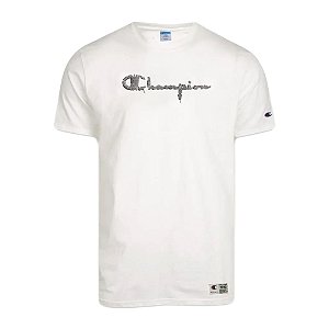 Camiseta Manga Curta Champion C Shoelace Off White