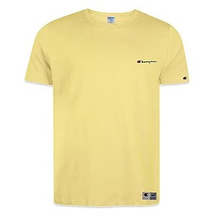 Camiseta Manga Curta Champion Malhão Mc Mini Logo Amarelo