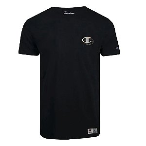 Camiseta Manga Curta Champion Malhão C Inter Chest Preto