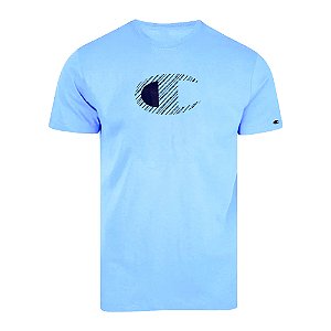 Camiseta Manga Curta Champion Mc Argyle C Azul Claro