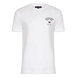Camiseta Tommy Hilfiger Arch Varsity Tee Branco