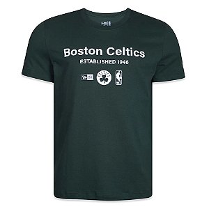 Camiseta New Era Boston Celtics Minimal Label Verde